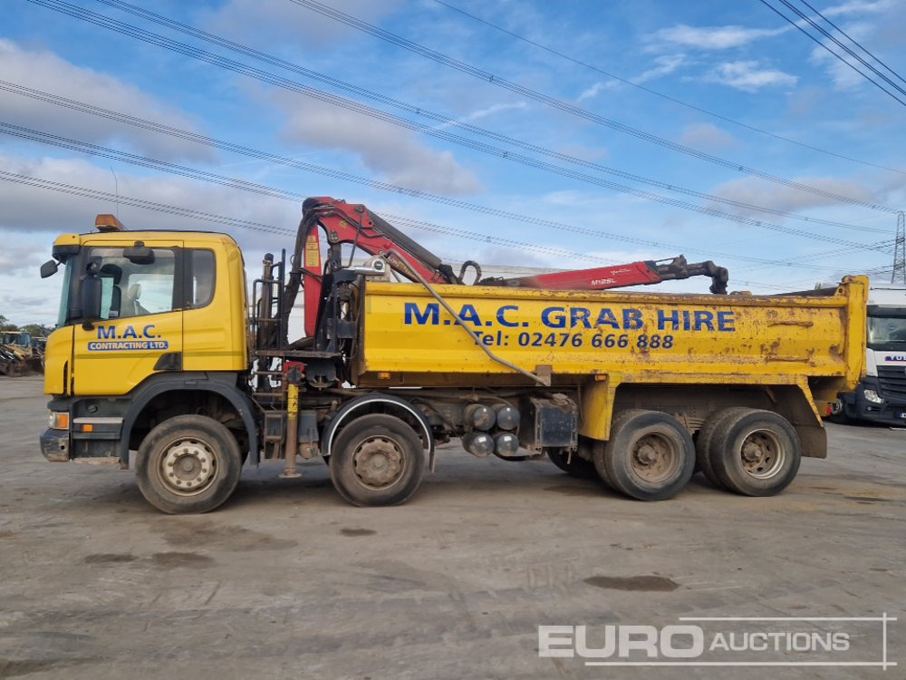 2013 Scania P400 - Billenőplatós teherautó, Darus autó: 2 kép. 2013 Scania P400 - Billenőplatós teherautó, Darus autó: 2 kép.