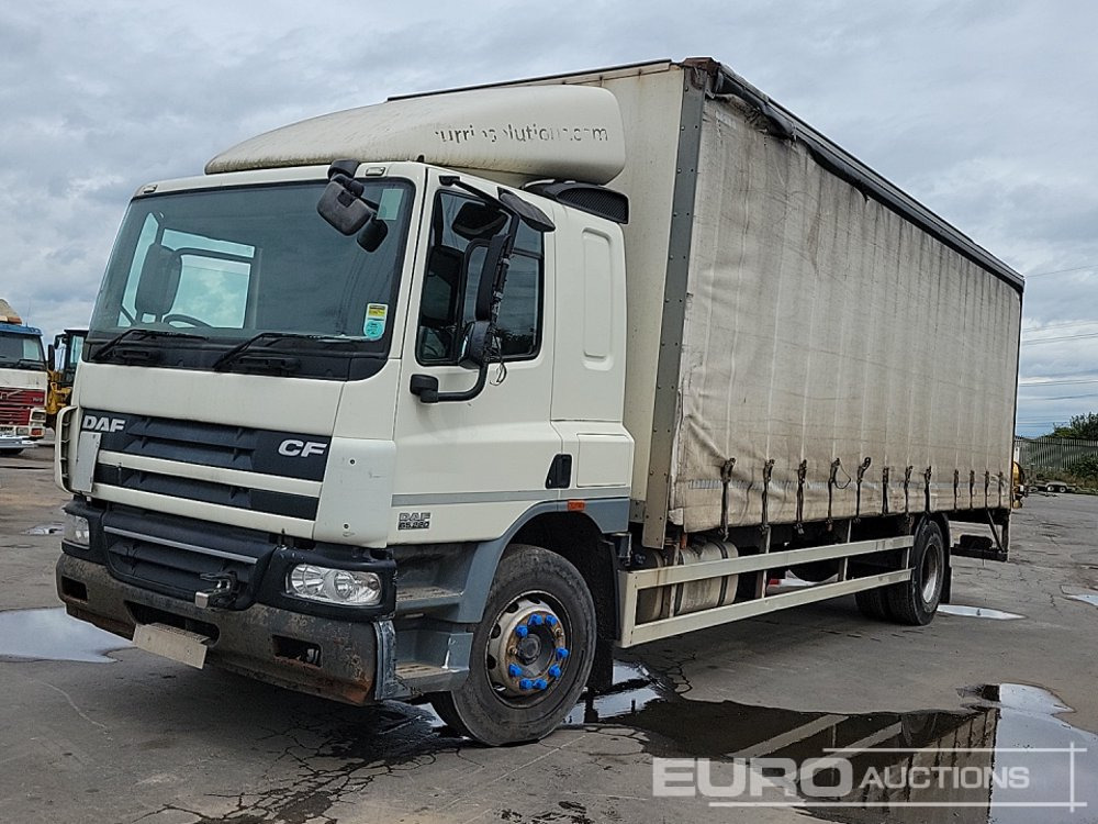 2014 DAF CF65.220 - Ponyvás teherautó: 1 kép. 2014 DAF CF65.220 - Ponyvás teherautó: 1 kép.