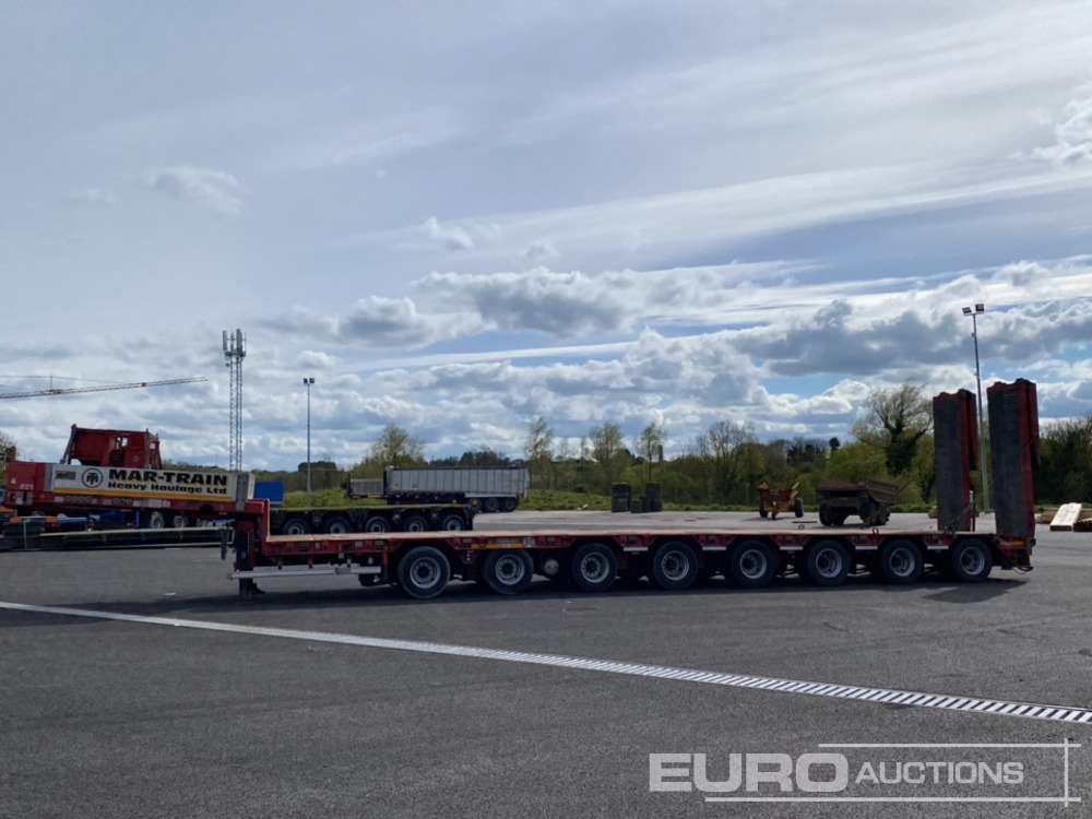 2014 Goldhofer 8 Axle Double Extending Stepframe Low Loader Trailer, Hydraulic Rear Steering, Hydraulic Ramps, Out Riggers, Extending To 24m, 2.75m Wide - Félpótkocsi mélybölcsős: 2 kép. 2014 Goldhofer 8 Axle Double Extending Stepframe Low Loader Trailer, Hydraulic Rear Steering, Hydraulic Ramps, Out Riggers, Extending To 24m, 2.75m Wide - Félpótkocsi mélybölcsős: 2 kép.