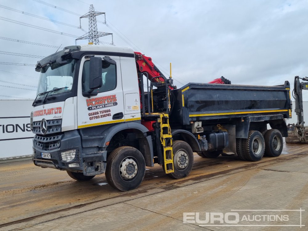 2014 Mercedes Arocs 3240 - Billenőplatós teherautó, Darus autó: 1 kép. 2014 Mercedes Arocs 3240 - Billenőplatós teherautó, Darus autó: 1 kép.