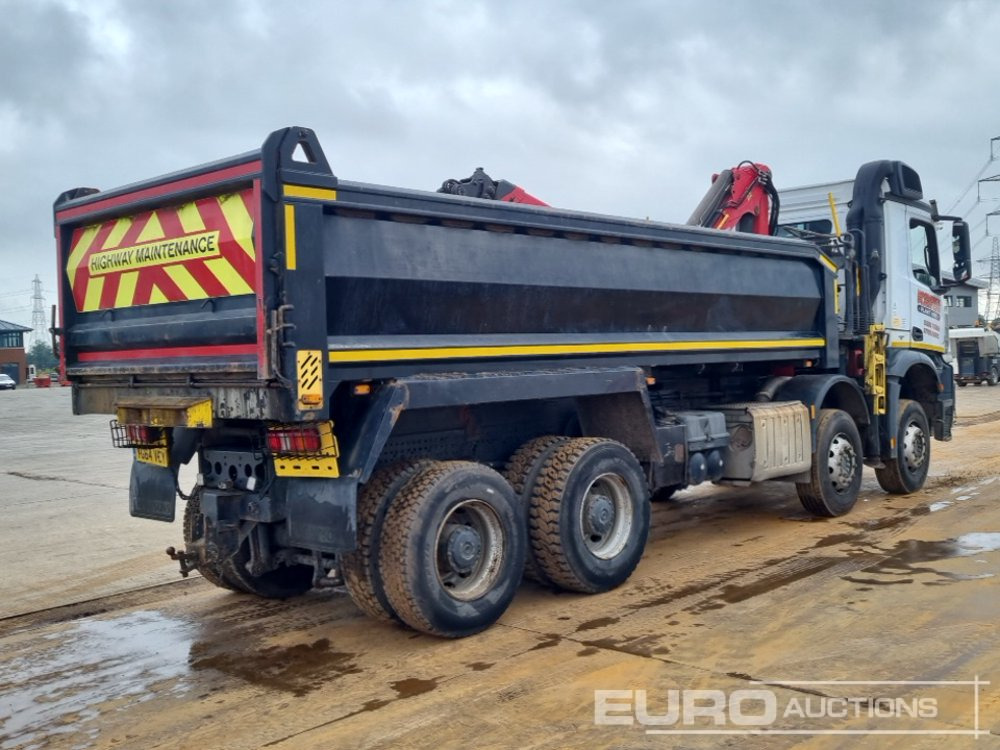 2014 Mercedes Arocs 3240 - Billenőplatós teherautó, Darus autó: 5 kép. 2014 Mercedes Arocs 3240 - Billenőplatós teherautó, Darus autó: 5 kép.