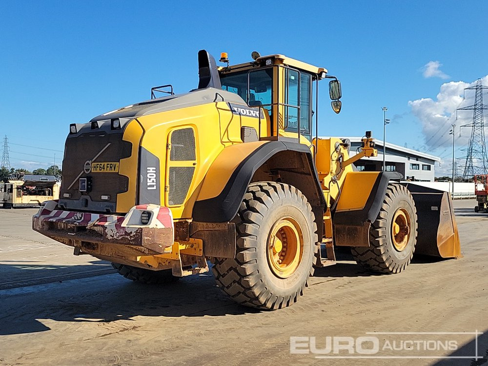 2014 Volvo L150H - Gumikerekes homlokrakodó: 5 kép. 2014 Volvo L150H - Gumikerekes homlokrakodó: 5 kép.