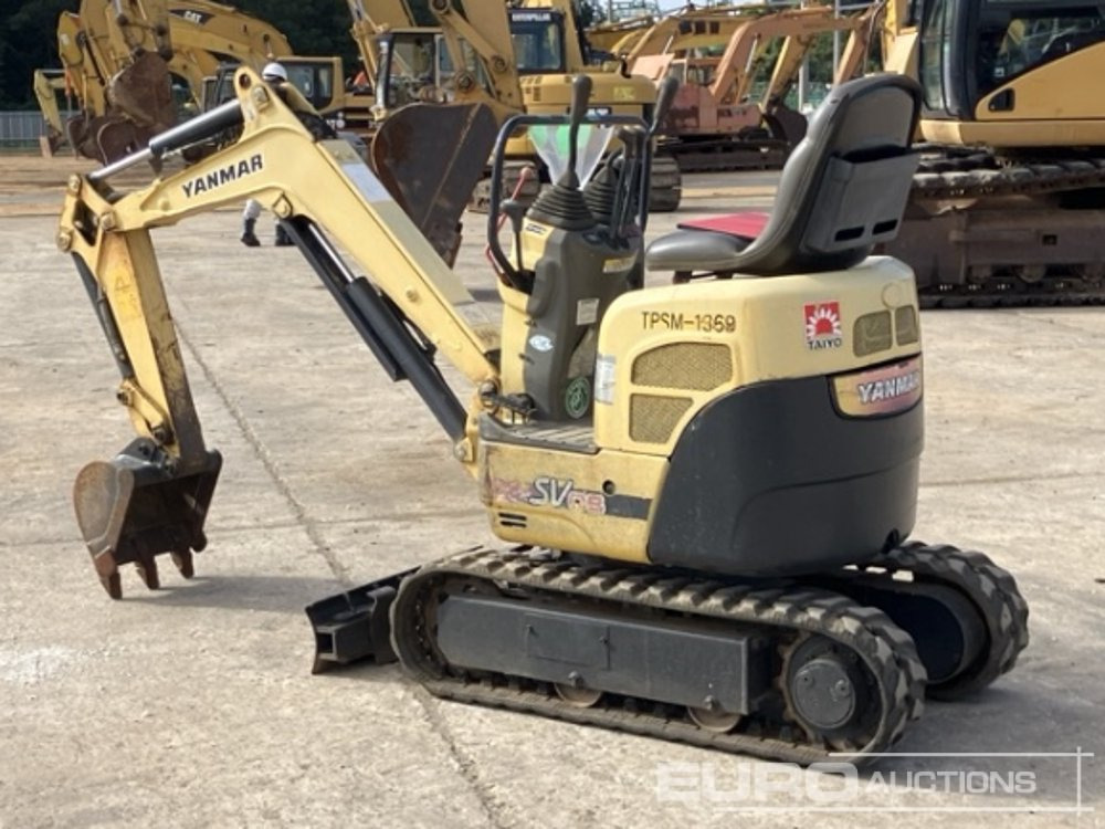 2014 Yanmar SV08-1A (S) - Minikotró: 4 kép. 2014 Yanmar SV08-1A (S) - Minikotró: 4 kép.