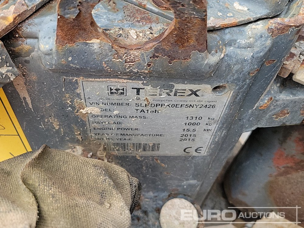Minidömper 2015 Terex TA1EH: 38 kép.
