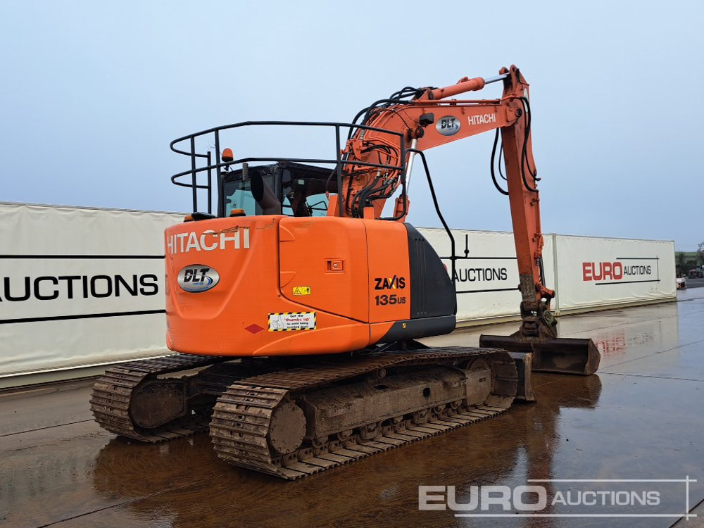 2016 Hitachi ZX135US-5B - Lánctalpas kotró: 5 kép. 2016 Hitachi ZX135US-5B - Lánctalpas kotró: 5 kép.