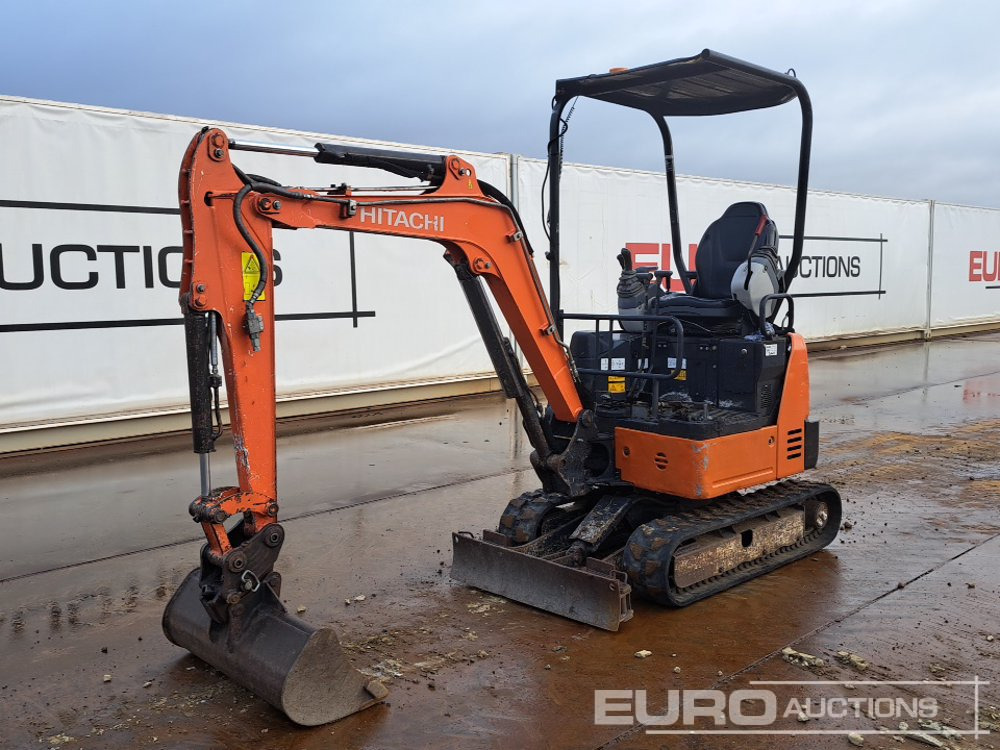 2016 Hitachi ZX19U-5A - Minikotró: 1 kép. 2016 Hitachi ZX19U-5A - Minikotró: 1 kép.