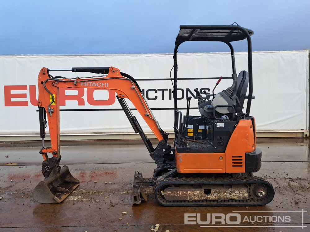 2016 Hitachi ZX19U-5A - Minikotró: 2 kép. 2016 Hitachi ZX19U-5A - Minikotró: 2 kép.
