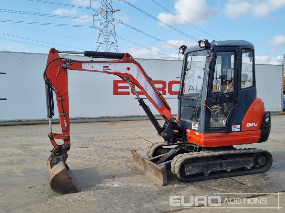 2016 Kubota KX61-3 - Minikotró: 1 kép. 2016 Kubota KX61-3 - Minikotró: 1 kép.