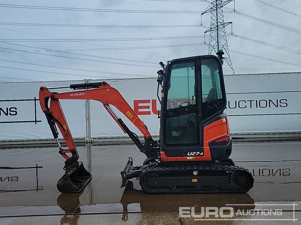 2016 Kubota U27-4 - Minikotró: 2 kép. 2016 Kubota U27-4 - Minikotró: 2 kép.