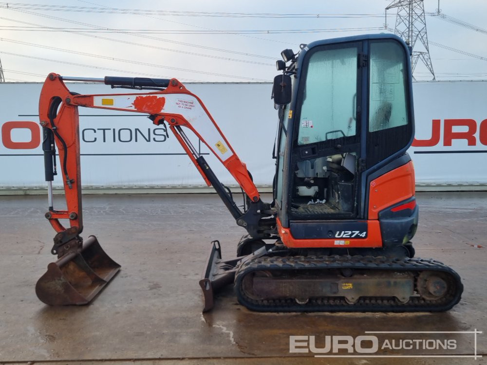 2016 Kubota U27-4 - Minikotró: 2 kép. 2016 Kubota U27-4 - Minikotró: 2 kép.