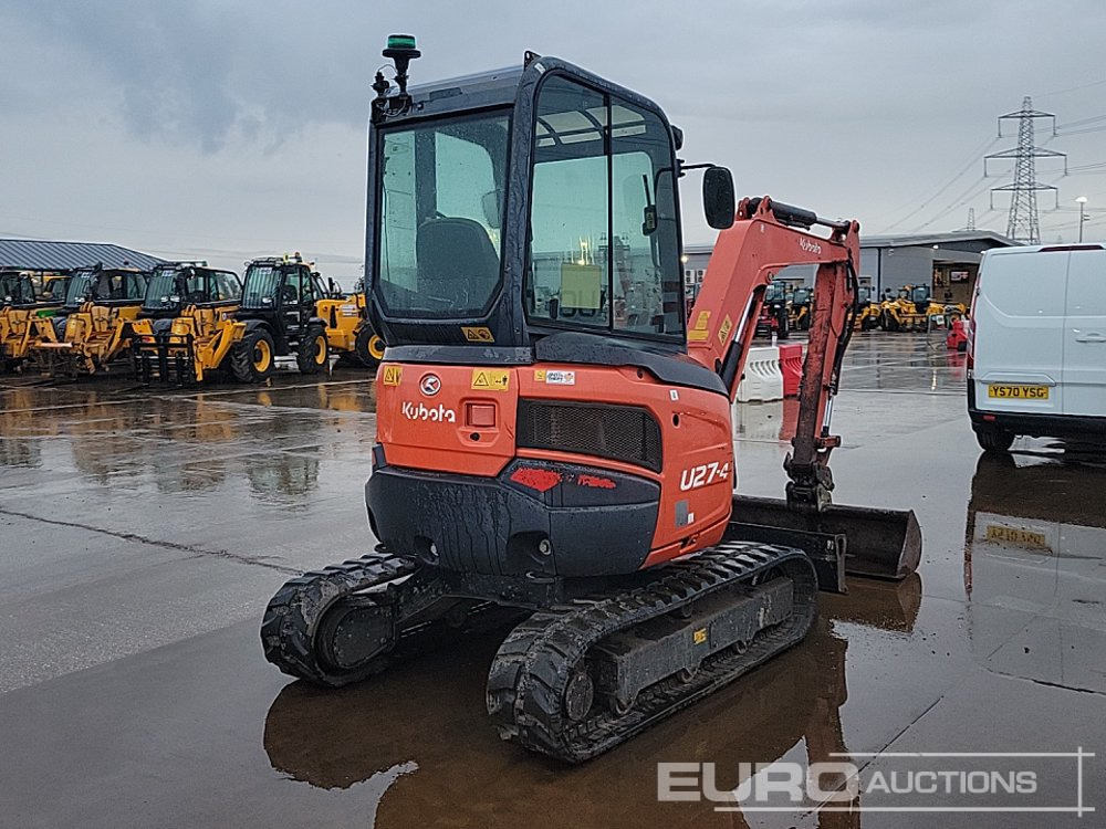 2016 Kubota U27-4 - Minikotró: 5 kép. 2016 Kubota U27-4 - Minikotró: 5 kép.