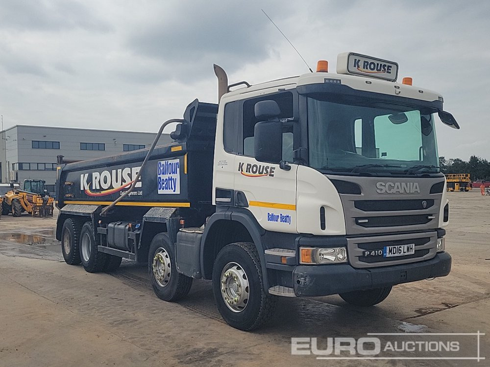 Billenőplatós teherautó 2016 Scania P410: 7 kép.