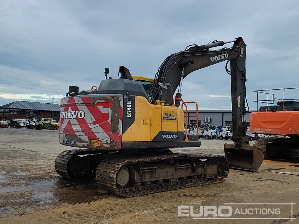 2016 Volvo EC140EL - Lánctalpas kotró: 5 kép. 2016 Volvo EC140EL - Lánctalpas kotró: 5 kép.