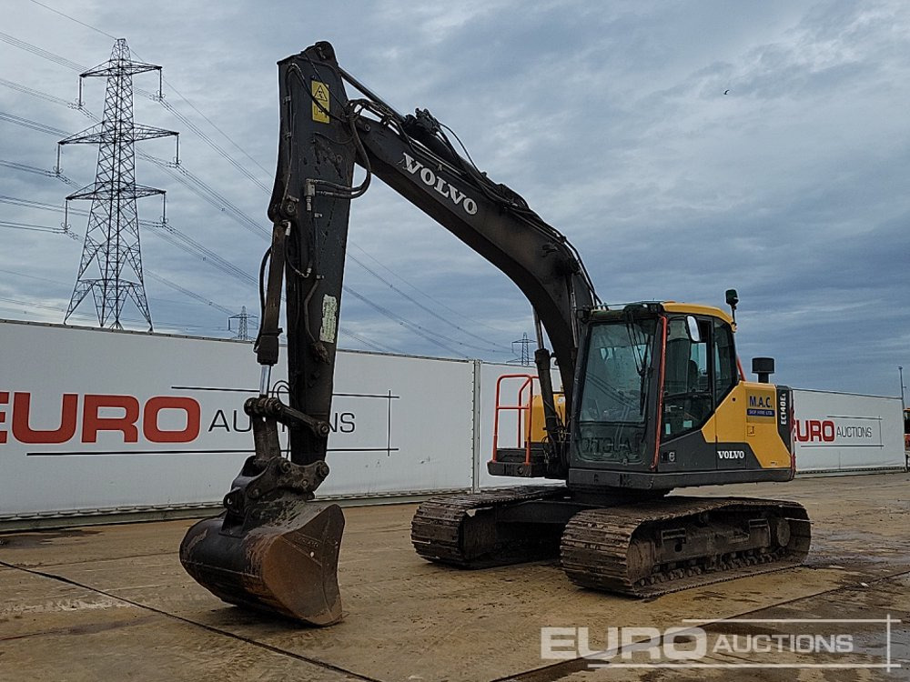 2016 Volvo EC140EL - Lánctalpas kotró: 1 kép. 2016 Volvo EC140EL - Lánctalpas kotró: 1 kép.
