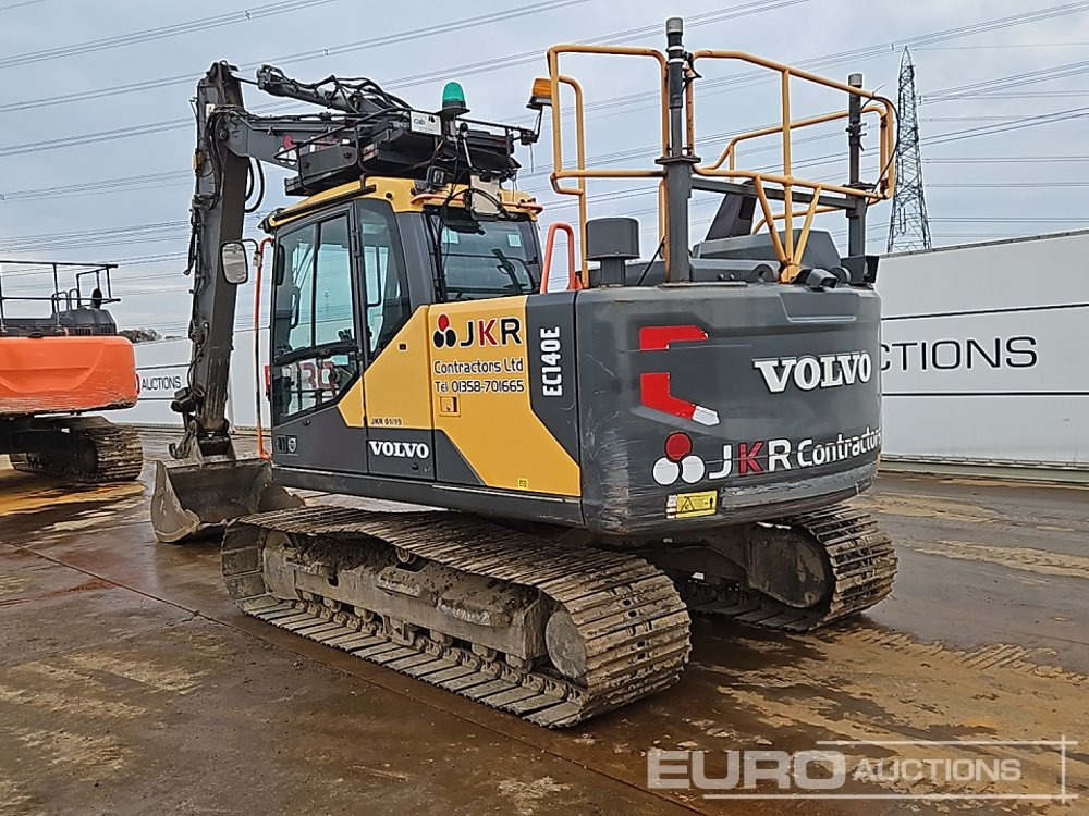 2016 Volvo EC140EL - Lánctalpas kotró: 3 kép. 2016 Volvo EC140EL - Lánctalpas kotró: 3 kép.