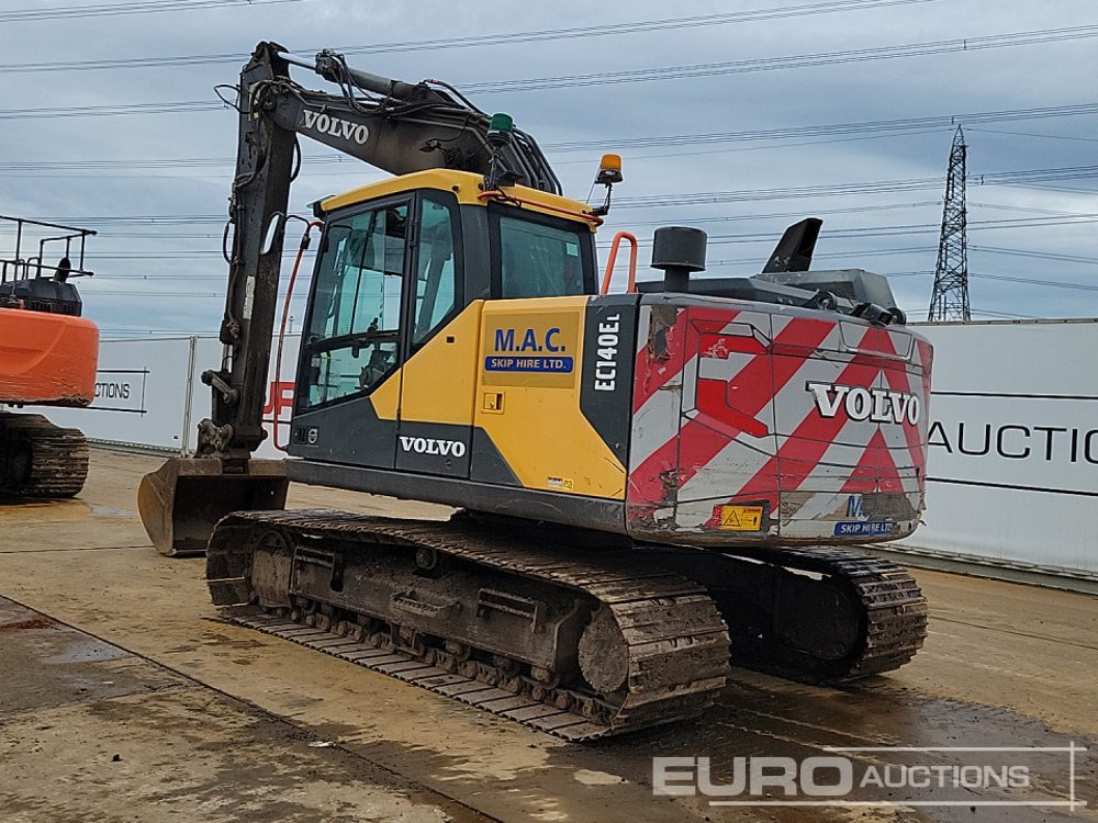 2016 Volvo EC140EL - Lánctalpas kotró: 3 kép. 2016 Volvo EC140EL - Lánctalpas kotró: 3 kép.