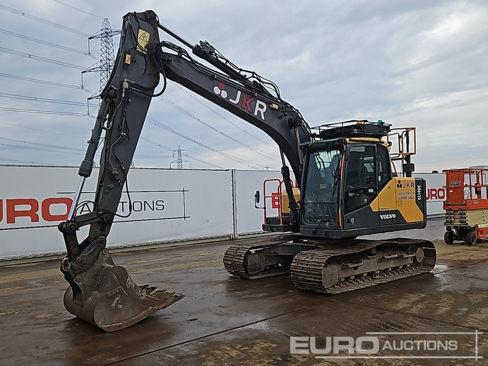 2016 Volvo EC140EL - Lánctalpas kotró: 1 kép. 2016 Volvo EC140EL - Lánctalpas kotró: 1 kép.