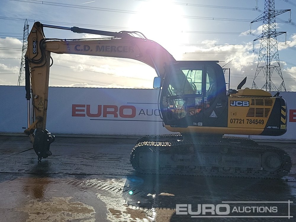 2017 JCB JS180LC - Lánctalpas kotró: 2 kép. 2017 JCB JS180LC - Lánctalpas kotró: 2 kép.