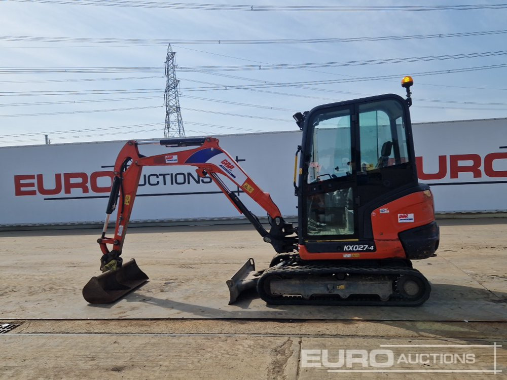 2017 Kubota KX027-4 - Minikotró: 5 kép. 2017 Kubota KX027-4 - Minikotró: 5 kép.