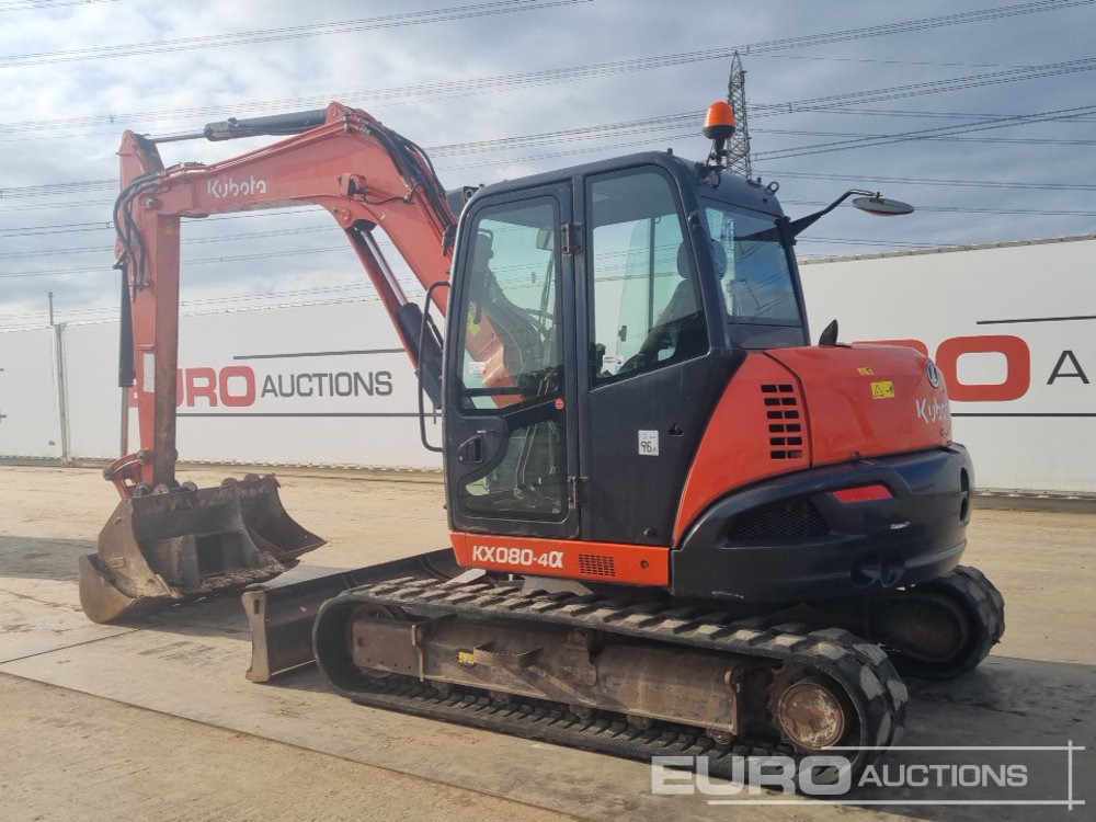 2017 Kubota KX080-4A - Minikotró: 3 kép. 2017 Kubota KX080-4A - Minikotró: 3 kép.