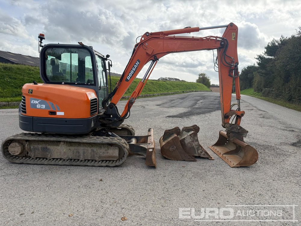 2018 Doosan DX63-3 - Minikotró: 4 kép. 2018 Doosan DX63-3 - Minikotró: 4 kép.