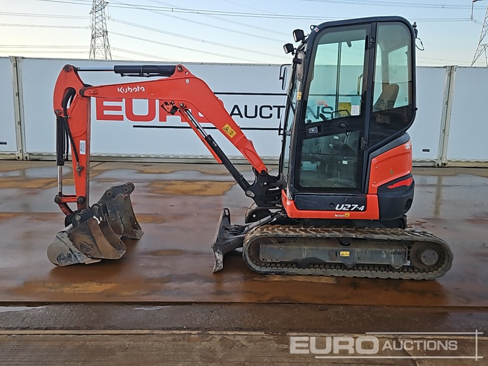 2018 Kubota U27-4 - Minikotró: 2 kép. 2018 Kubota U27-4 - Minikotró: 2 kép.