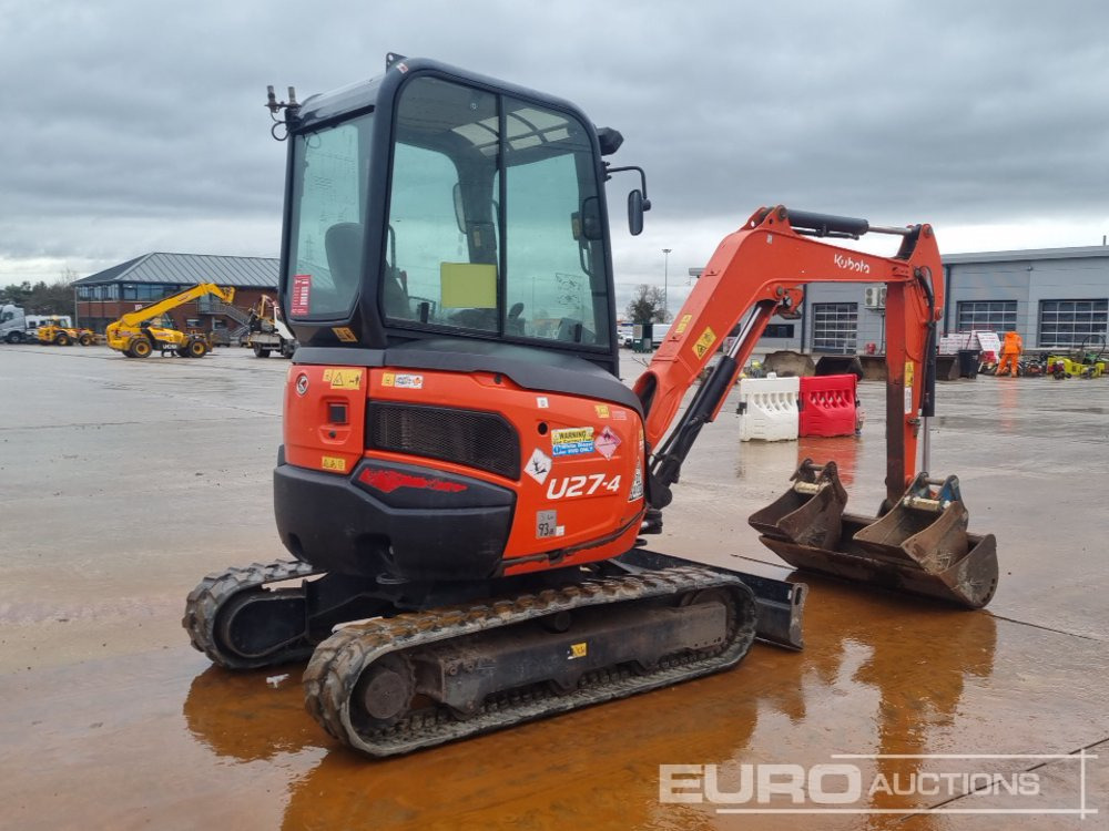 2018 Kubota U27-4 - Minikotró: 5 kép. 2018 Kubota U27-4 - Minikotró: 5 kép.