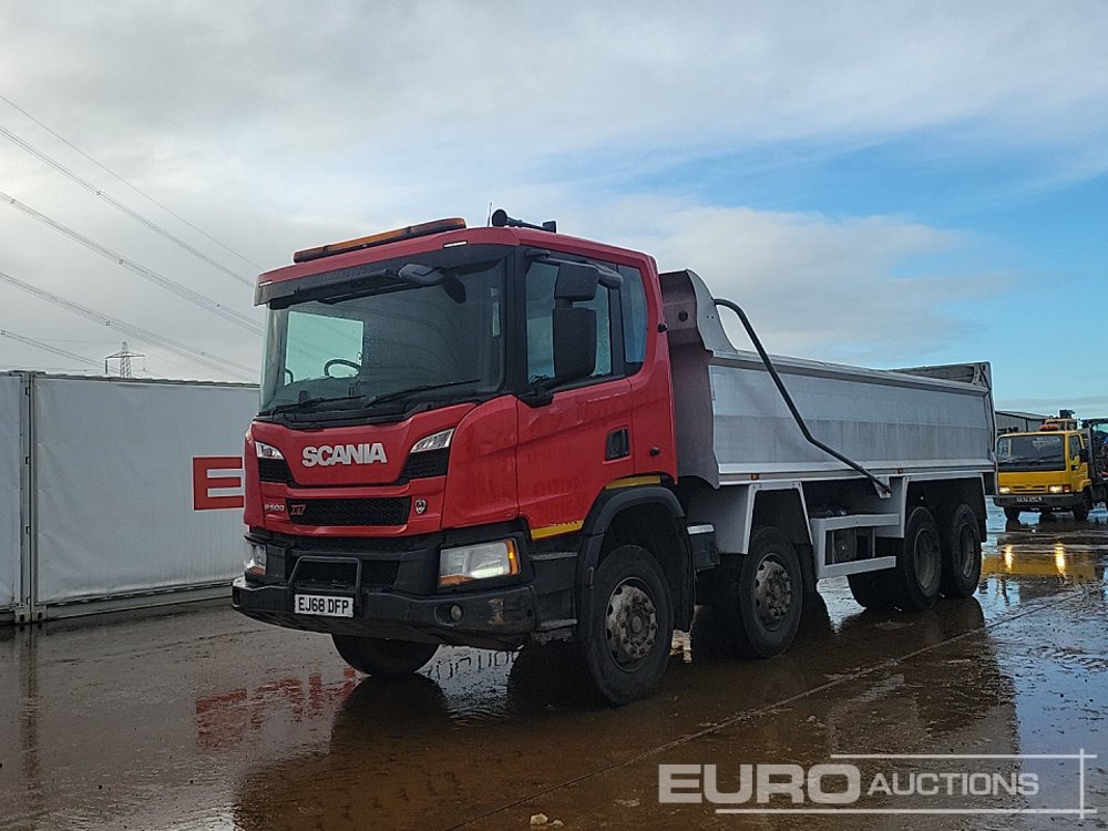 2018 Scania P500XT - Billenőplatós teherautó: 1 kép. 2018 Scania P500XT - Billenőplatós teherautó: 1 kép.
