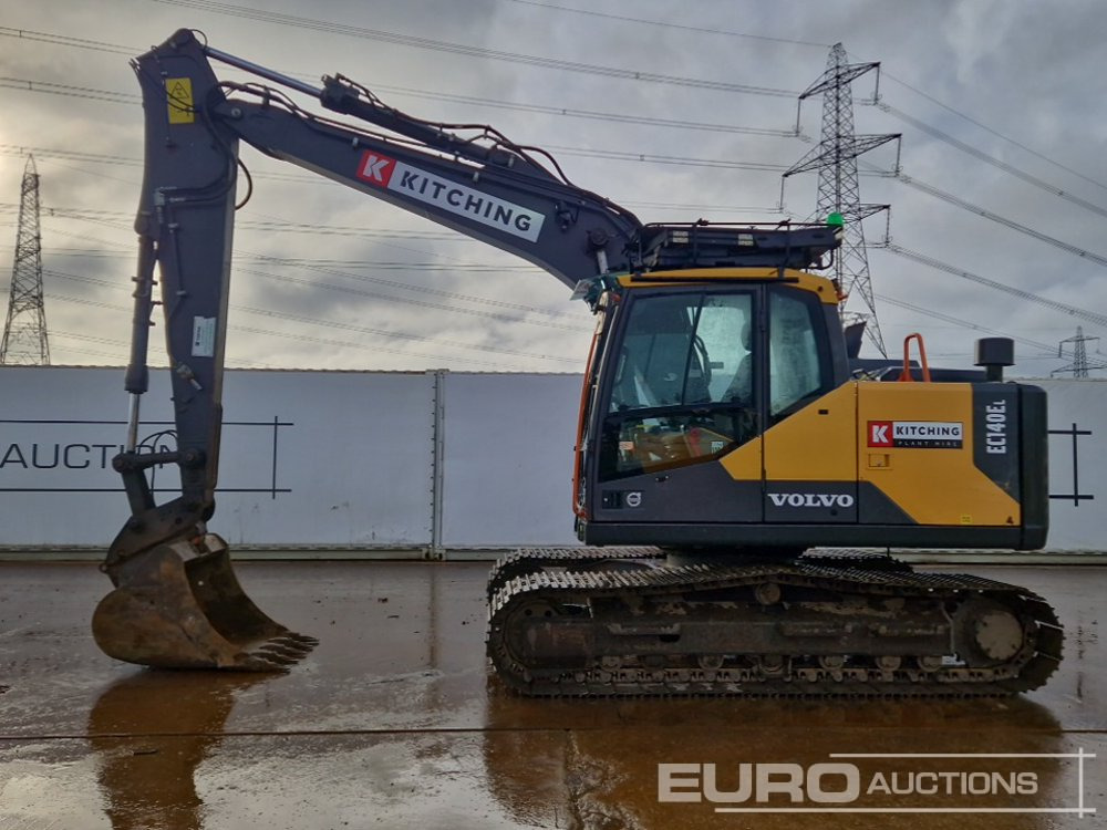 2018 Volvo EC140EL - Lánctalpas kotró: 2 kép. 2018 Volvo EC140EL - Lánctalpas kotró: 2 kép.