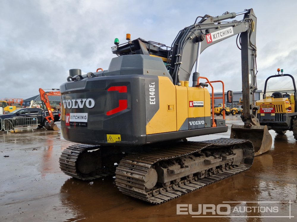 2018 Volvo EC140EL - Lánctalpas kotró: 5 kép. 2018 Volvo EC140EL - Lánctalpas kotró: 5 kép.