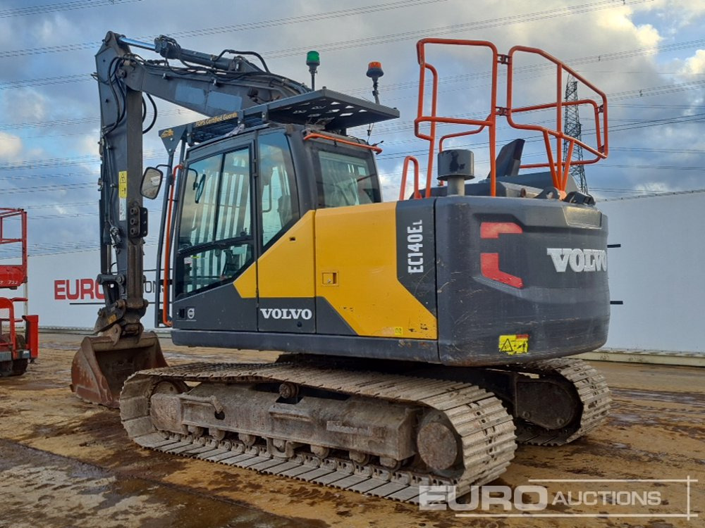 2018 Volvo EC140EL - Lánctalpas kotró: 3 kép. 2018 Volvo EC140EL - Lánctalpas kotró: 3 kép.