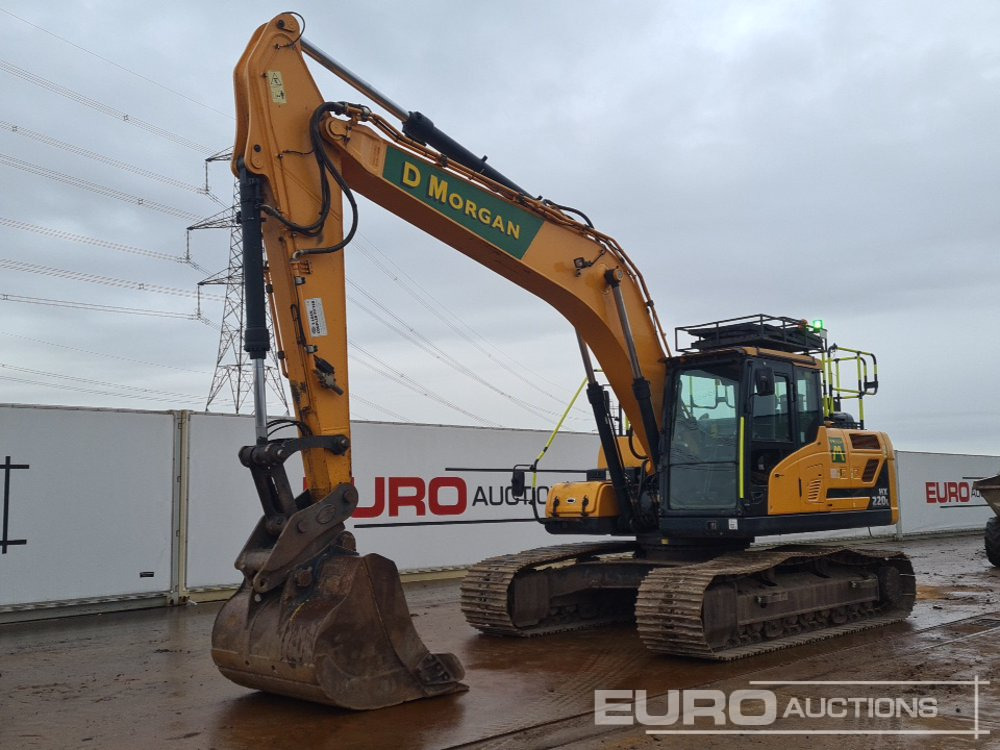 2019 Hyundai HX220L - Lánctalpas kotró: 1 kép. 2019 Hyundai HX220L - Lánctalpas kotró: 1 kép.