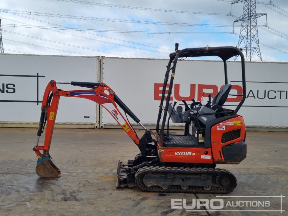 2019 Kubota KX018-4 - Minikotró: 2 kép. 2019 Kubota KX018-4 - Minikotró: 2 kép.