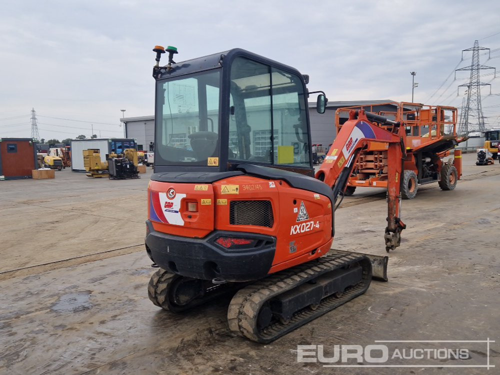 2019 Kubota KX027-4 - Minikotró: 5 kép. 2019 Kubota KX027-4 - Minikotró: 5 kép.