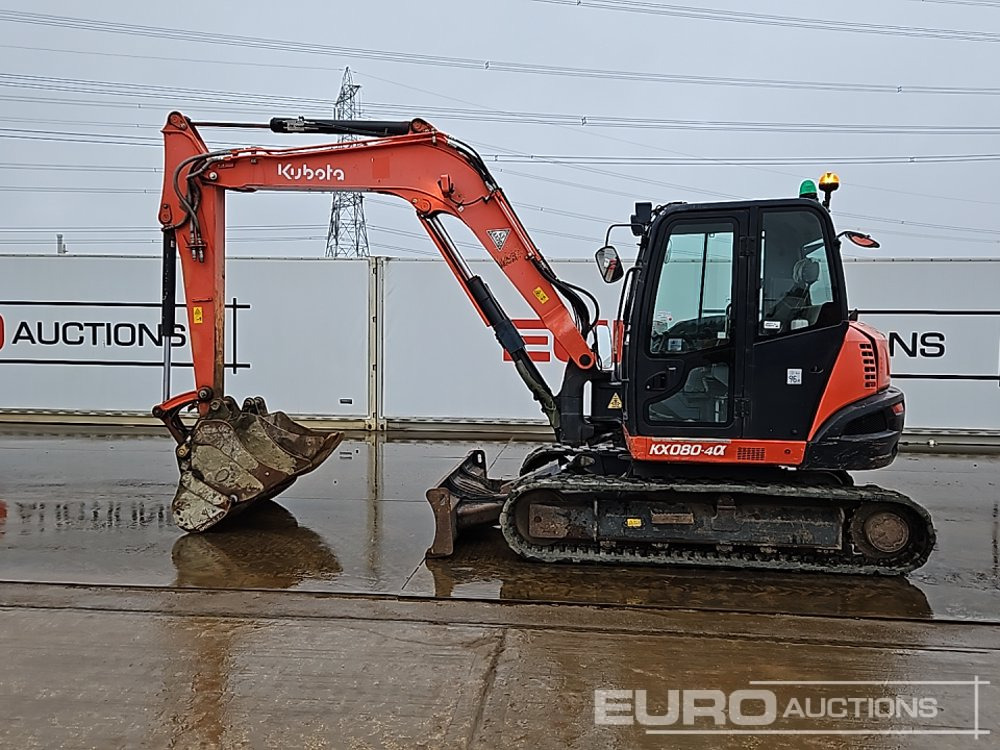 2019 Kubota KX080-4A - Minikotró: 1 kép. 2019 Kubota KX080-4A - Minikotró: 1 kép.