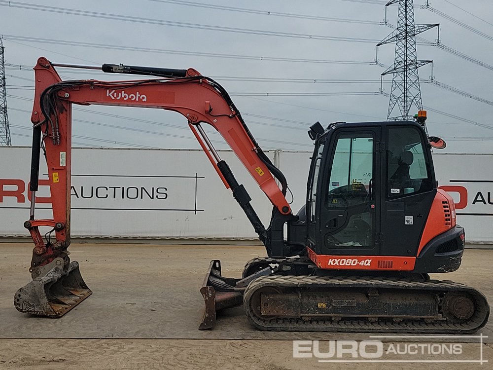 2019 Kubota KX080-4A - Minikotró: 2 kép. 2019 Kubota KX080-4A - Minikotró: 2 kép.
