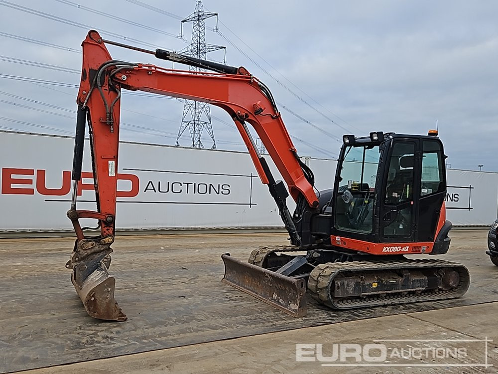 2019 Kubota KX080-4A - Minikotró: 1 kép. 2019 Kubota KX080-4A - Minikotró: 1 kép.