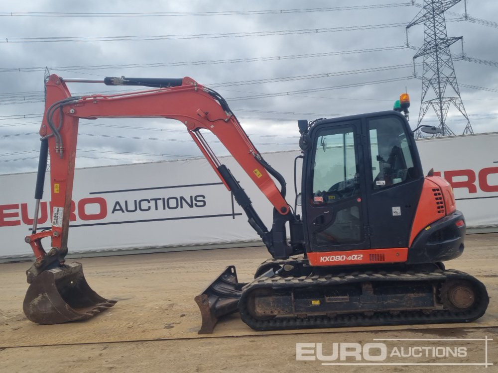 2019 Kubota KX080-4A2 - Minikotró: 2 kép. 2019 Kubota KX080-4A2 - Minikotró: 2 kép.