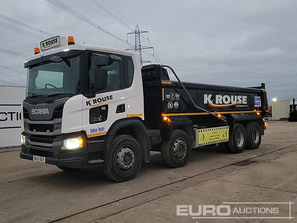 2019 Scania P410XT - Billenőplatós teherautó: 1 kép. 2019 Scania P410XT - Billenőplatós teherautó: 1 kép.