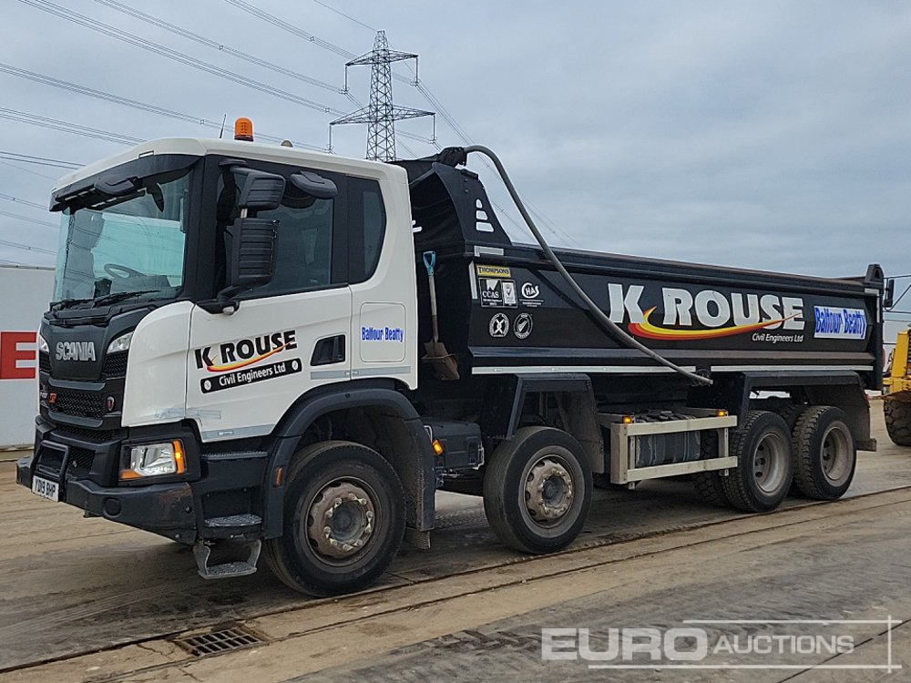 2019 Scania P410XT - Billenőplatós teherautó: 1 kép. 2019 Scania P410XT - Billenőplatós teherautó: 1 kép.