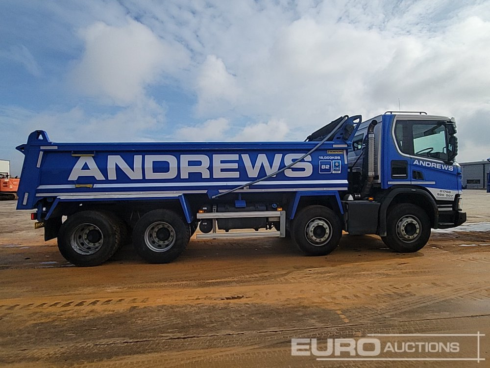 Billenőplatós teherautó 2019 Scania P410XT: 6 kép.