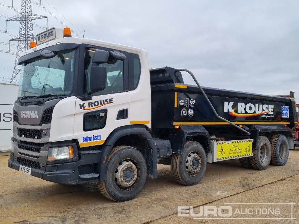 2019 Scania P410XT - Billenőplatós teherautó: 1 kép. 2019 Scania P410XT - Billenőplatós teherautó: 1 kép.
