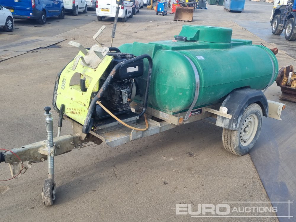 2019 Trailer Engineering single Axle Plastic Water Bowser, Yanmar Pressure Washer - Magasnyomású mosó: 1 kép. 2019 Trailer Engineering single Axle Plastic Water Bowser, Yanmar Pressure Washer - Magasnyomású mosó: 1 kép.
