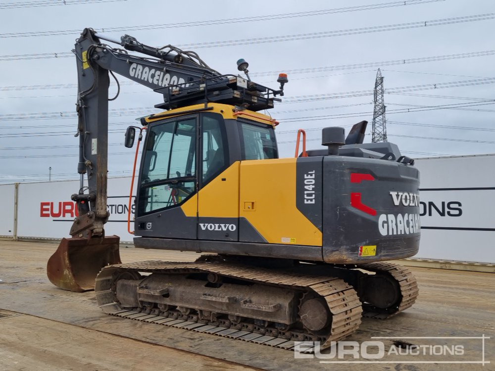 2019 Volvo EC140EL - Lánctalpas kotró: 3 kép. 2019 Volvo EC140EL - Lánctalpas kotró: 3 kép.