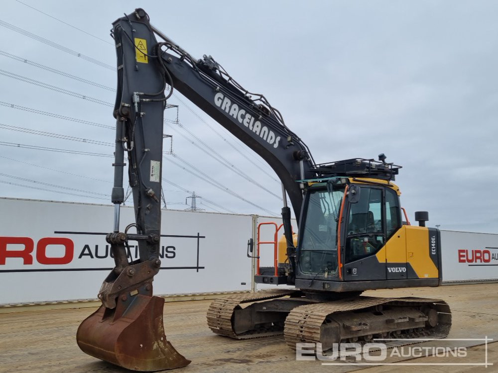2019 Volvo EC140EL - Lánctalpas kotró: 1 kép. 2019 Volvo EC140EL - Lánctalpas kotró: 1 kép.