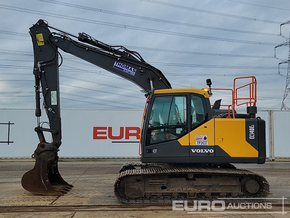 2019 Volvo EC140EL - Lánctalpas kotró: 2 kép. 2019 Volvo EC140EL - Lánctalpas kotró: 2 kép.