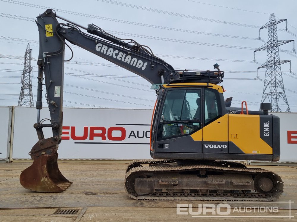 2019 Volvo EC140EL - Lánctalpas kotró: 2 kép. 2019 Volvo EC140EL - Lánctalpas kotró: 2 kép.