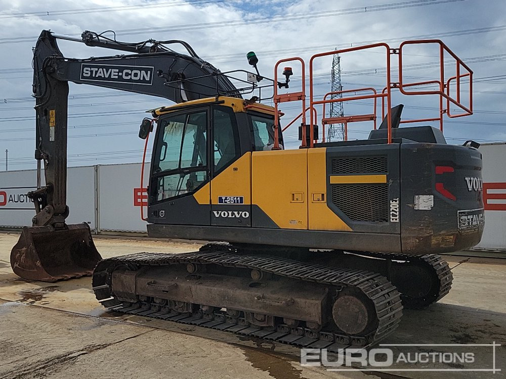 2019 Volvo EC220EL - Lánctalpas kotró: 3 kép. 2019 Volvo EC220EL - Lánctalpas kotró: 3 kép.