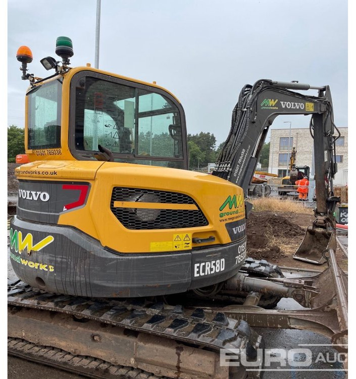 2019 Volvo ECR58D - Minikotró: 3 kép. 2019 Volvo ECR58D - Minikotró: 3 kép.