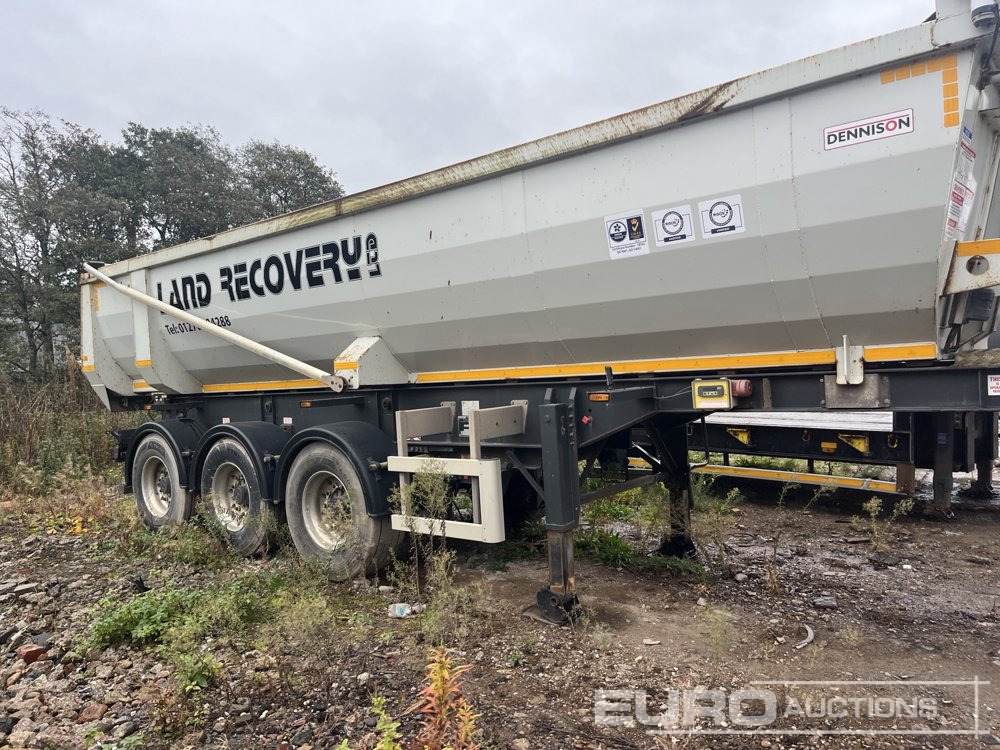 2020 Dennison Trailers Tri Axle Sliding Bogie Tipper Trailer - Félpótkocsi billenőplatós: 1 kép. 2020 Dennison Trailers Tri Axle Sliding Bogie Tipper Trailer - Félpótkocsi billenőplatós: 1 kép.